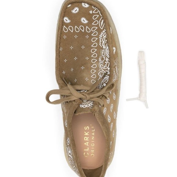 clarks Wallabee Cup Dark Olive print main image 12